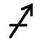 [Sagittarius symbol.]